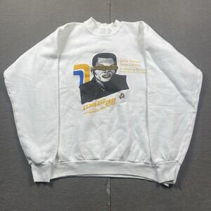 Vintage Star Trek‎ Crewneck Sweater Mens XL White Starbase Indy Seventh Gen USA
